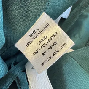 Azazie Dark Green Halter Chiffon Maxi Dress Bridesmaid Formal Gown Size A4 Prom thumbnail 8