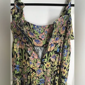 Dress Forum Los Angeles Blue Floral Maxi Dress‎ Size M thumbnail 4