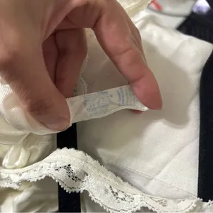 Vintage White Slip Dress Lace Detail Size Small/ Medium thumbnail 7