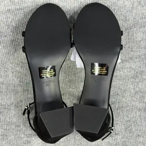 Steve Madden Size-6M Rae Black Suede Block Heel Ankle Strap Sandals thumbnail 7
