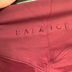 Balance Athletica Burgundy High-Waist Leggings thumbnail 2