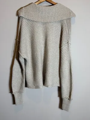 Free People Marlie Pullover Sweater Women's Small Pebble Collared Bohemian NWOT thumbnail 12