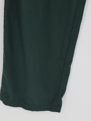 Madewell Drapey Pleated Wide-Leg Pants Women’s 2 Dark Green High Rise Preppy thumbnail 6