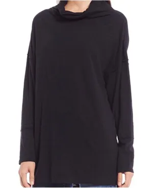 We the Free Free People Bella vista Tunic Thermal in Black Size‎ Small thumbnail 1
