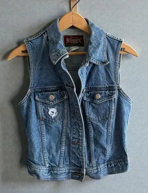 Vintage Genuine Authentic Denim by Paris Sport Club‎ Jean Vest Size M thumbnail 1