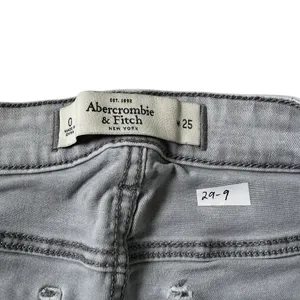 Abercrombie & Fitch Size 25/0 Ankle Skinny Jean Stretch Light Gray | 29-9 thumbnail 4
