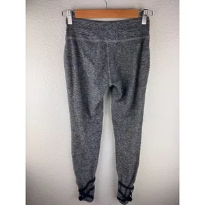 Beyond Yoga‎ Womens Gray Heathered Leggings Strappy Ankle Size S thumbnail 2