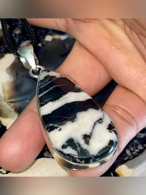 White Buffalo Turquoise Crystal Pendant 2 1/2” thumbnail 7