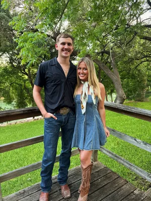 flowy denim dress thumbnail 2