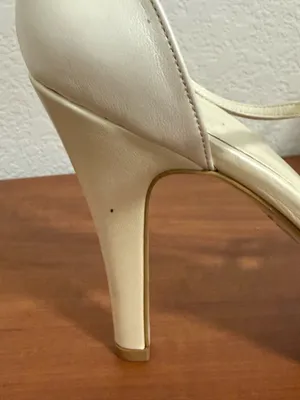 Strappy Pearlescent White Heels Size 8.5 thumbnail 8