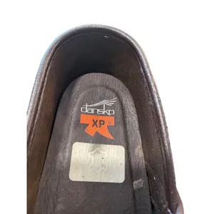 Dansko XP wms tan leather geometric nursing clogs shoes sz 41/10.5-11 SKU 9964 thumbnail 9