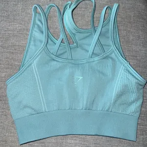 GYMSHARK ULTRA SEAMLESS Sport Bra S in green/teal color thumbnail 2