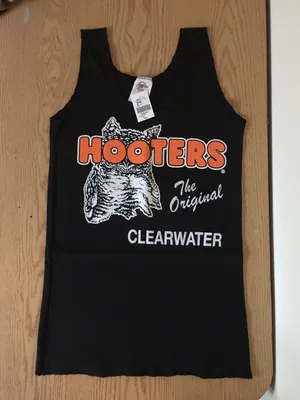 New Hooters Girl Uniform Tank Black Clearwater Florida XS thumbnail 1