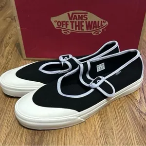 VANS off the wall Mary Jane black buckle shoes sneakers women’s 7 new thumbnail 2