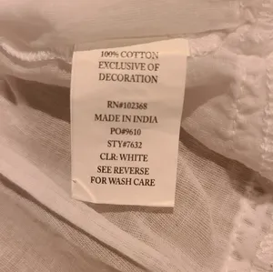 Cresent Bay White Sheer Crochet Coverups Size Medium thumbnail 4
