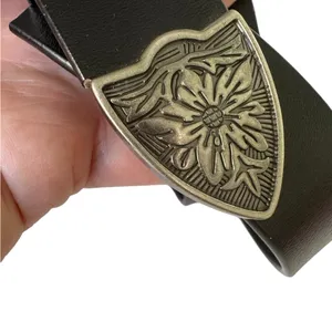 Western Belt Silver Buckle Adjustable Faux Leather Boho Chic Style thumbnail 5