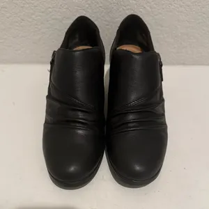 Clarks Collection Emily 2 Braley Black Leather Ankle Booties Boots Size 7.5 thumbnail 3