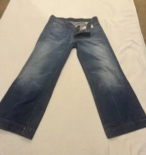 7 For All Mankind Dojo Crop Denim Jeans Women's Sz 30 U121B082U-082U Made In USA thumbnail 1