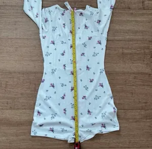 For Love & Lemons Pointelle Romper Sleepwear Lounge size S thumbnail 10