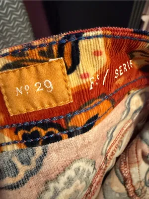 NWOT Anthropologie / Pilcro and Letterpress | Corduroy Paisley Skinny Pants, 29 thumbnail 7