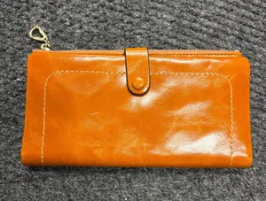KATTEE Leather Wallet Orange thumbnail 1