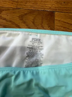 PINK Victoria's Secret Aqua Bikini Bottom thumbnail 3