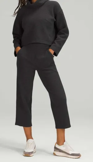 Lululemon Ribbed Straight Leg Super High Rise Crop 23" Capri Pant Lounge Cozy thumbnail 1