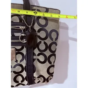 Coach Poppy Signature Black Canvas Double Handle Tote Bag, No. C1020-14530 T thumbnail 12