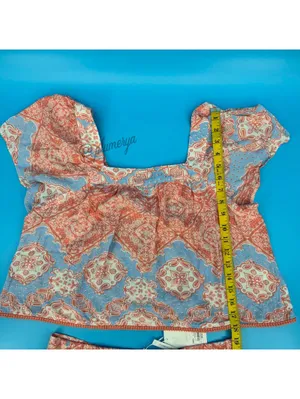 Candies Vintage Y2K Summer Boho Two Piece Juniors Top & Shorts 100% Rayon Size L thumbnail 4