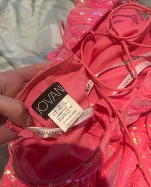 Size 2 Jovani 08481 prom dress Hot Pink thumbnail 5