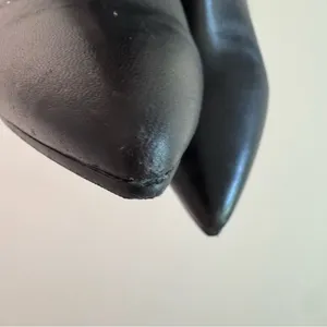 Stuart Weitzman Gardiner Black Lambskin Leather Tie Back Block Heel‎ Booties 7B thumbnail 15
