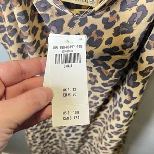 Abercrombie & Fitch NEW‎ Women's Leopard Slip Midi Dress Size Small thumbnail 5