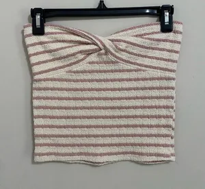 Antistar TJ Maxx White and Pink Tube Top thumbnail 1