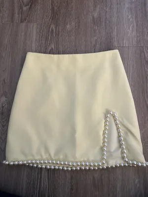 Yellow Pearl Nasty Gal Mini Skirt thumbnail 3
