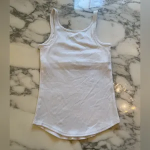 NWT J crew Vintage rib shelf-bra tank top white ribbed Sz XXS thumbnail 4