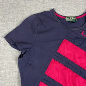 Lauren Ralph Lauren T-Shirt Womens L Blue Crew Neck Short Sleeve Colorblock thumbnail 5