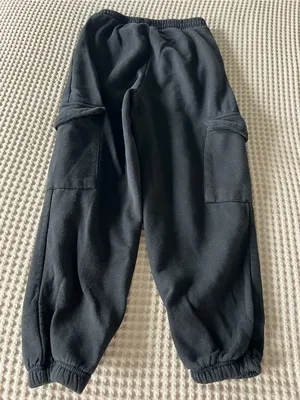 Black Cargo Jogger Pants thumbnail 3