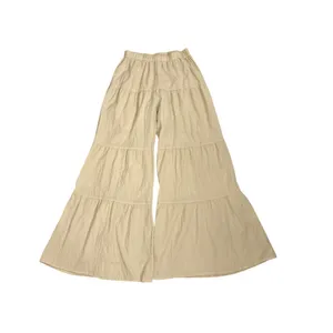 SHEIN Flowy Boho Elastic Waist Wide Leg Ruffle Loose Palazzo Pants Size 6 thumbnail 2