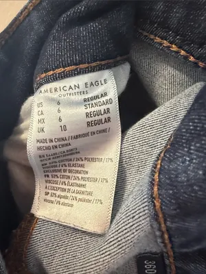 American Eagle High Rise Distressed Jegging - Size 6R thumbnail 6
