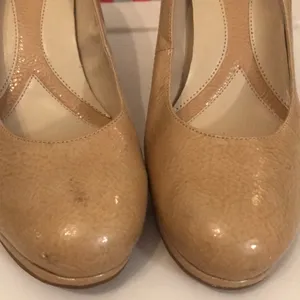 9W Naturalizer Nude Platform Pump Heels Career thumbnail 3