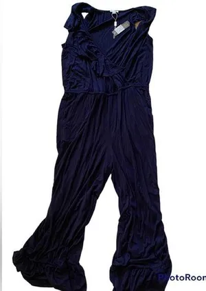NWT Spence Women's Navy Blue Jumpsuit Size M thumbnail 1