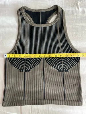 Gladiator Grunge Tank• Olive & Black• Sz S thumbnail 5