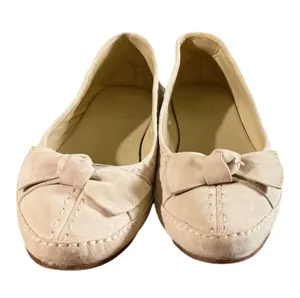UGG Australia Suede Leather Bow Ballet Flats Cream cream Women's Size 7.5 thumbnail 1