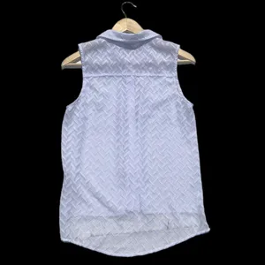 Ariat Women’s Sheer Collared‎ Button Up Tank Top Size Small thumbnail 6