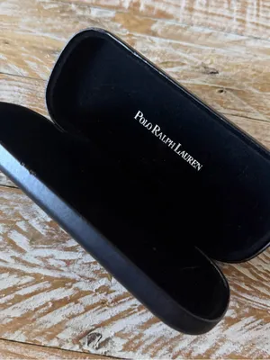 🕶️Polo Ralph Lauren Black Eyeglass Case Hard Protective Case🕶️ ~ case only thumbnail 3