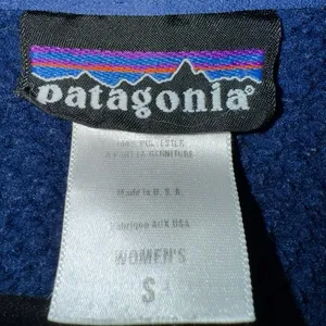 Patagonia R2 Polartec Jacket Women’s Size small Blue Full Zip up Fleece USA Vtg thumbnail 2