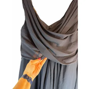 DressSale Navy Blue Chiffon Beaded Formal Evening Gown Estimated 14/16 thumbnail 14