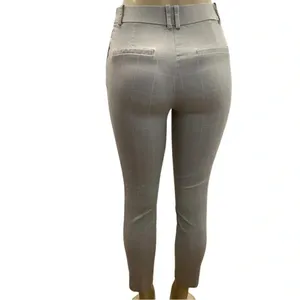 H & M Size 6 Flat Front With Elastic Band Crop Pants (Preowned) thumbnail 3