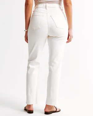 Abercrombie Curve Love Ultra High Rise 90s Straight Jean 25 short thumbnail 2