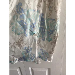 California Dynasty Floral Satin Chemise Nightgown Women Dainty Size Medium Slip thumbnail 3